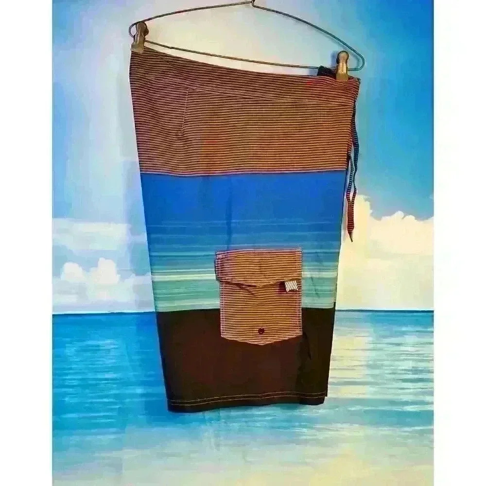 GIANT 36 Mens Boardshort Swim Bathing Suit CARGO pants bottoms size 36 - Picture 3 of 5